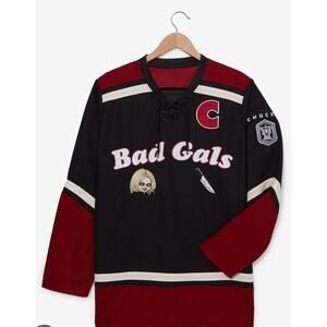 Bride Of Chucky Hockey Jersey Bad Girls Tiffany Valentine Size XL Halloween Tee
